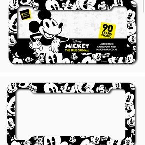 Disney Mickey Mouse Faces License Plate Frame Multi-Color x 2